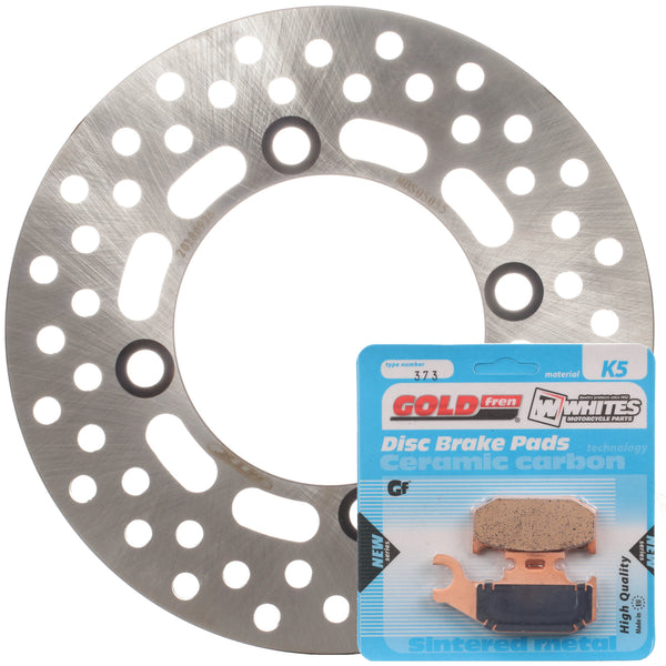 Whites Brake Rotor & Pad Front Kit - Suzuki LTA500 Axi 14-18 - Left