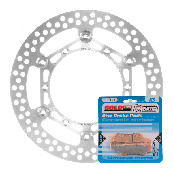 BRAKE ROTOR & PAD FRONT KIT - YAM YZ450F 08-15