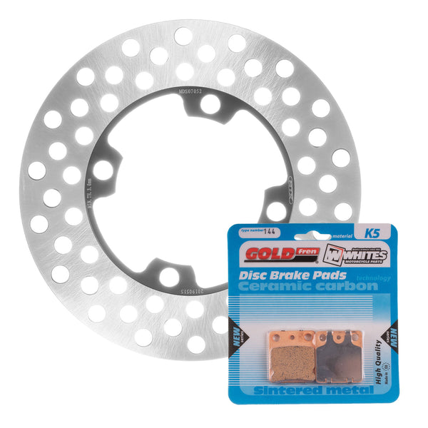 BRAKE ROTOR & PAD FRONT KIT - YAM YFM350FA BRUIN 04-06