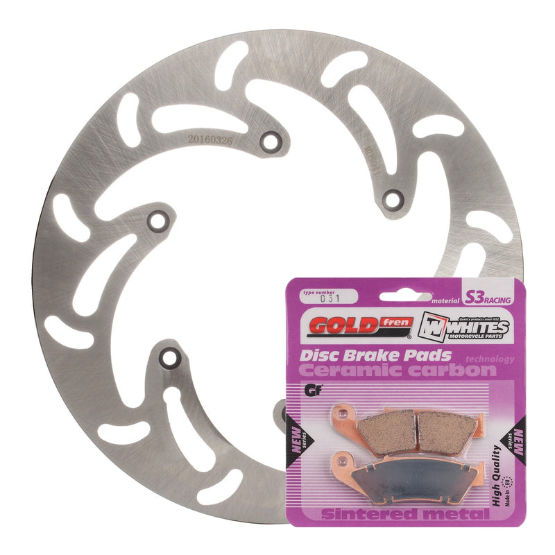 BRAKE ROTOR & PAD FRONT KIT - KTM 300 EXC 98-03