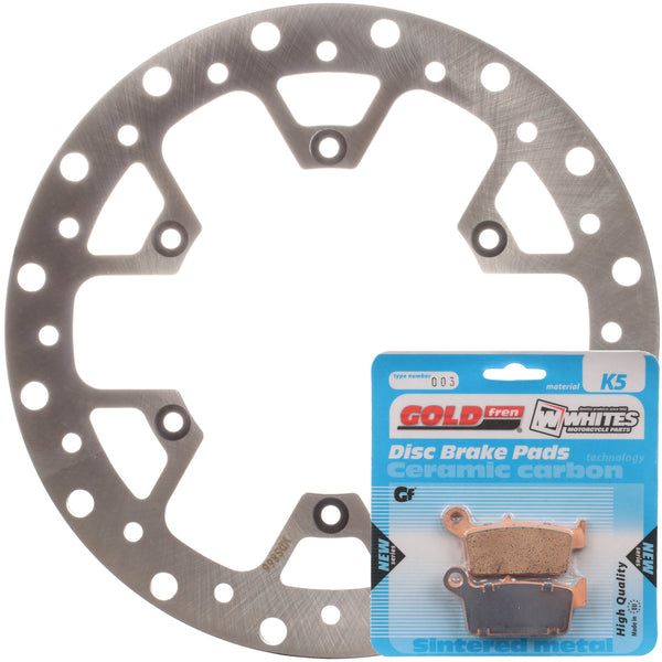 Whites Brake Rotor & Pad Rear Kit - Suzuki RM125 06-11