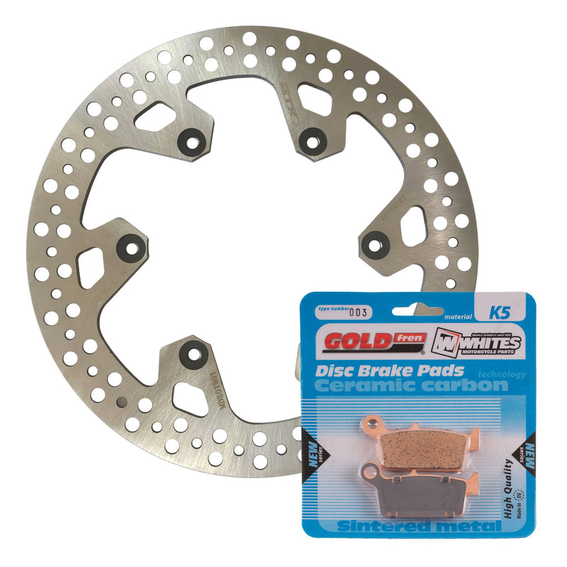 BRAKE ROTOR & PAD REAR KIT - YAM YZ250F 01