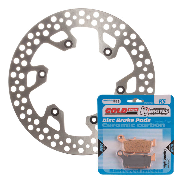 BRAKE ROTOR & PAD REAR KIT - YAM YZ250F 02