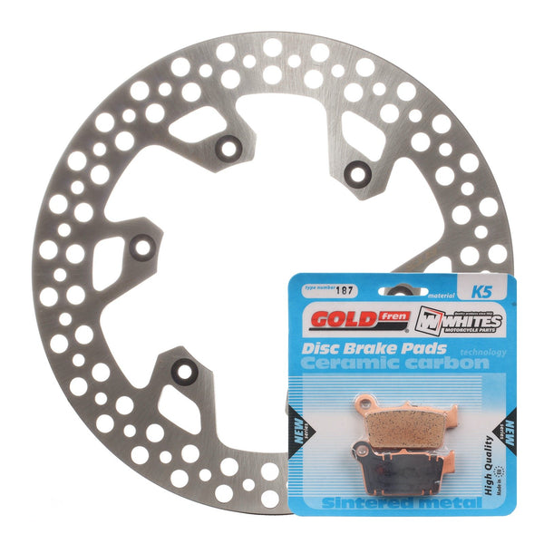 BRAKE ROTOR & PAD REAR KIT - YAM YZ450F 03-17