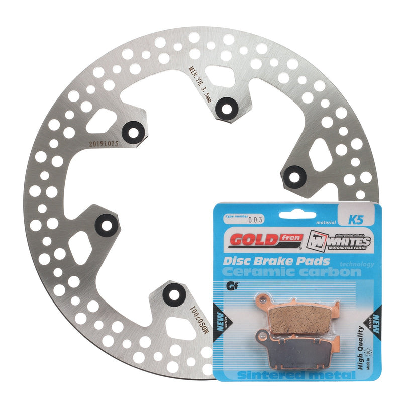 BRAKE ROTOR & PAD REAR KIT - YAM WR250F 01