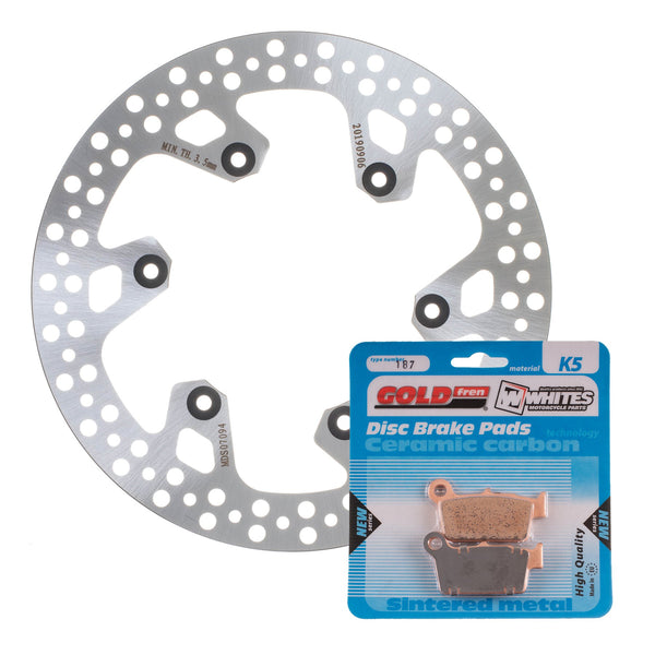 BRAKE ROTOR & PAD REAR KIT - YAM WR450F 03-20