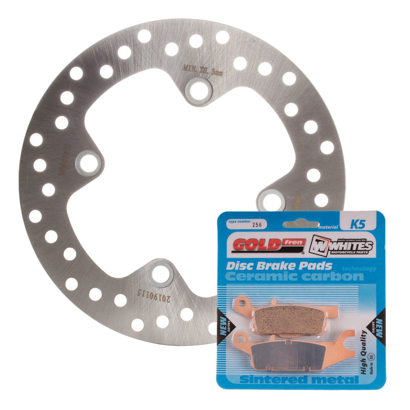 BRAKE ROTOR & PAD REAR KIT - YAM YFM700FA 07-13