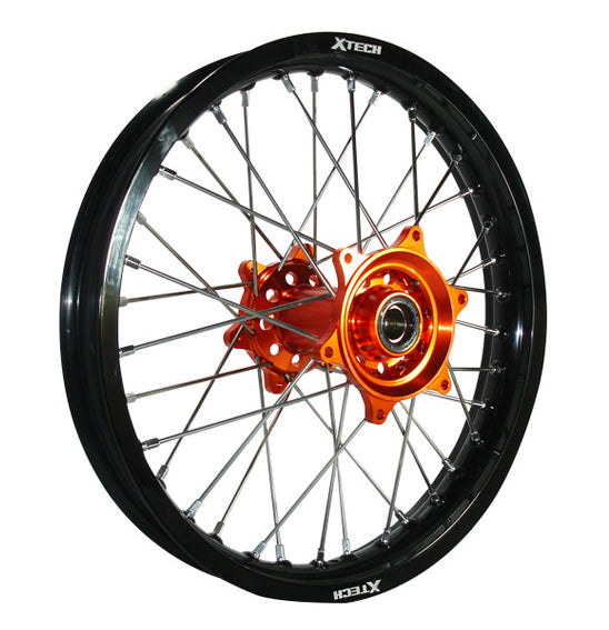 X-Tech Ktm/husq Mx/enduro 2.15x19 Rear Rim/org Hub/slv Spk