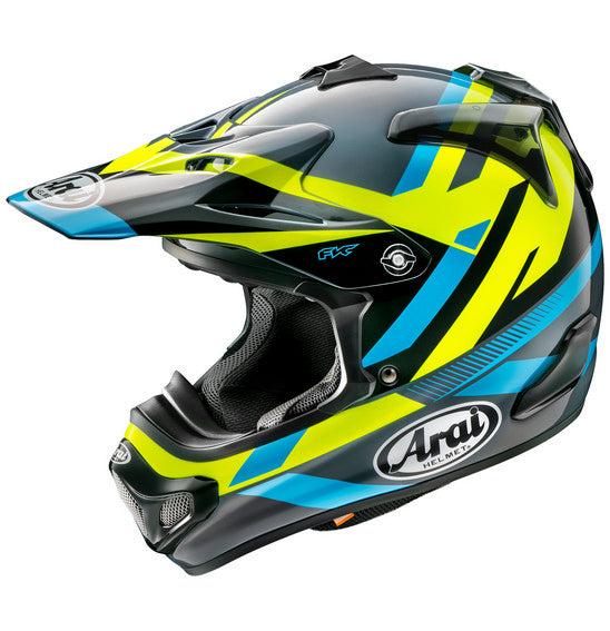 Arai VX-PRO 4 MACHINE Blue/Yellow Off Road Helmet Size Medium 57cm 58cm