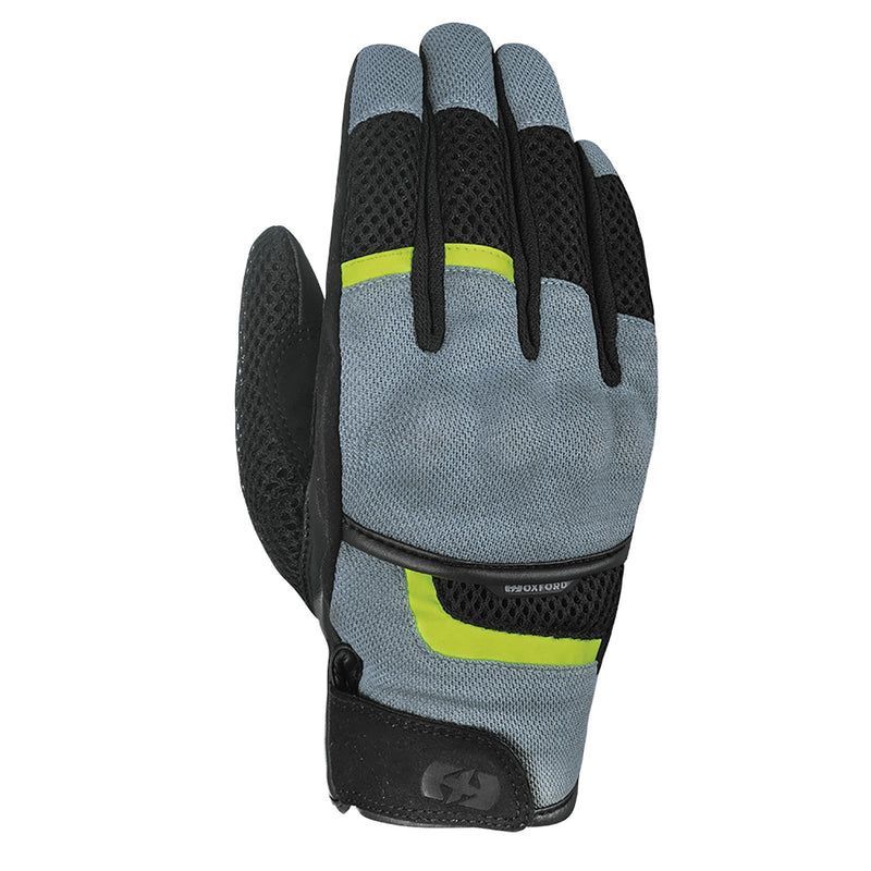 Oxford Brisbane Air Gloves Charcoal Fluro XL