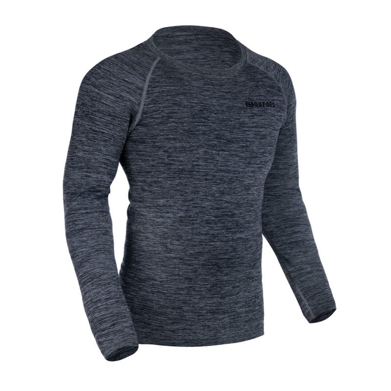 Oxford Advanced Base Layer Ms Top Charcoal Marl 2XL3XL