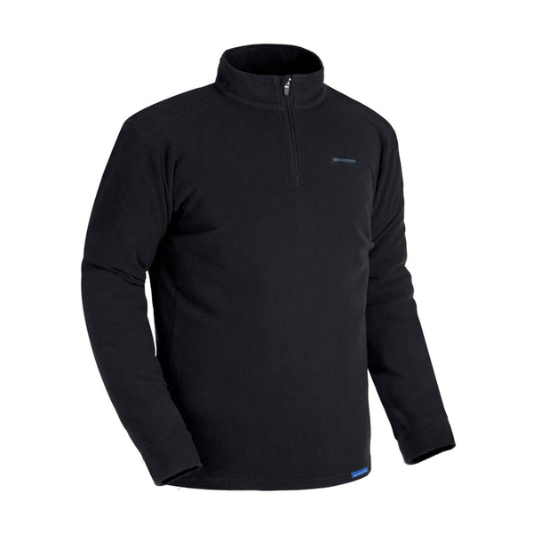 Oxford Advanced Micro Fleece 1 2 Neck Ms Top Black L