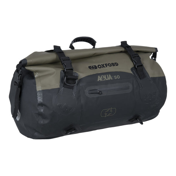 OXFORD AQUA T50 ROLL BAG BLK/KHAKI  (NEW)