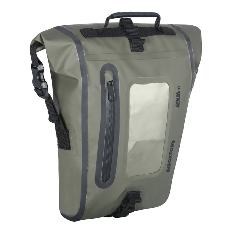 OXFORD AQUA LUGGAGE M8 TANK PACK BLK/KHAKI