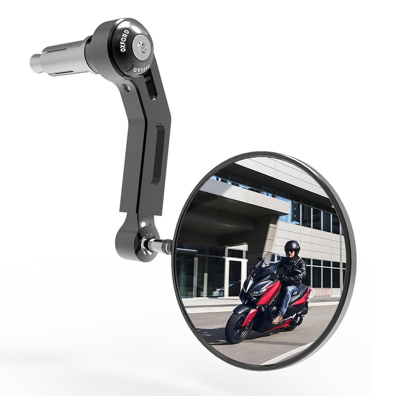 OXFORD PREMIUM BAR END MIRROR RIGHT BLK