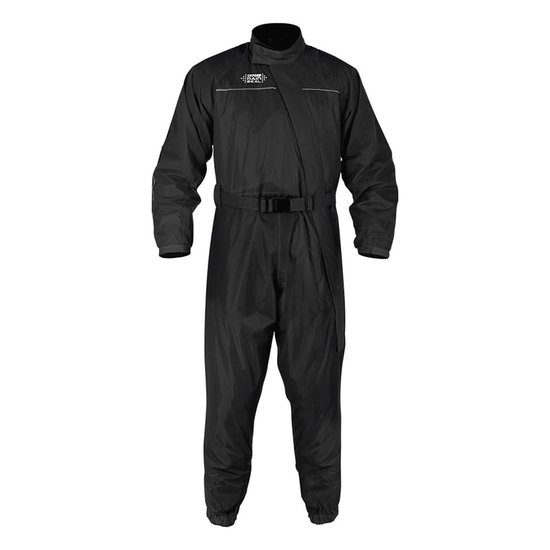 Oxford Rainseal 1PC Rain Suit Black Size 4XL