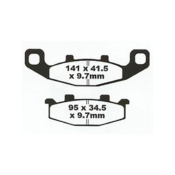 PREMIER BRAKE PADS SEMI SINTERED STREET