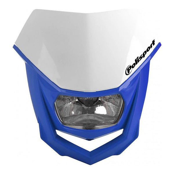 POLISPORT HALO HEADLIGHT WHT/BLU