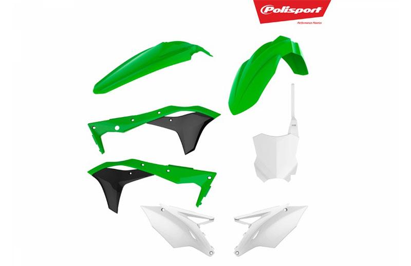 POLISPORT KIT KAW KX250F 17-18 GRN/BLK/WHT