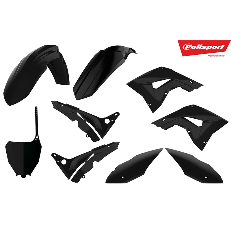 POLISPORT MX Plastics Restyling KIT HON CR125/250 02-07 - BLK