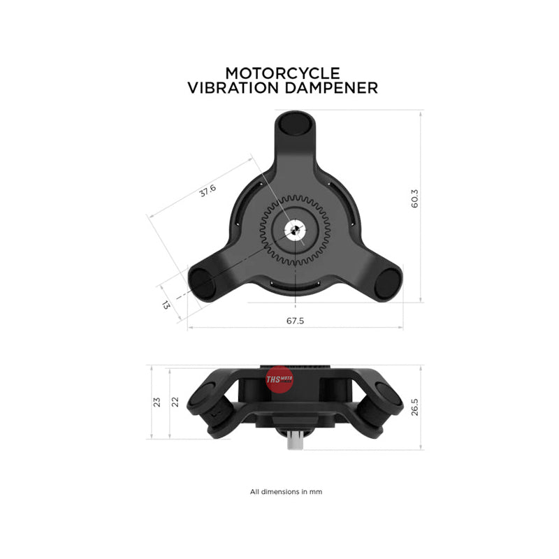 Quad Lock Motorcycle Vibration Dampener