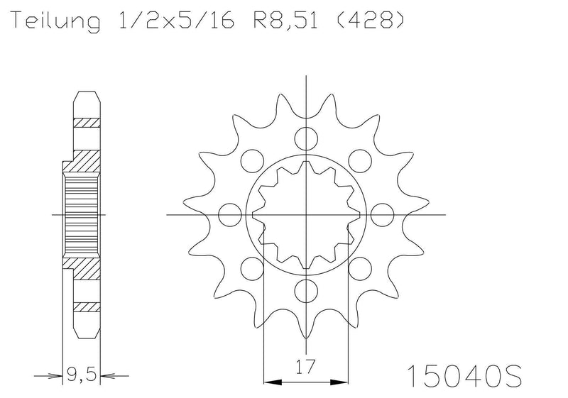 Moto Master Sprocket Front 13T 13 Tooth