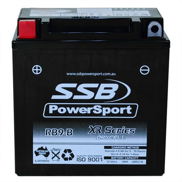 Super Start Motorcycle And Powersports Battery (Yb9-B) Agm 12V 9Ah 200Cca By Ssb High Performance