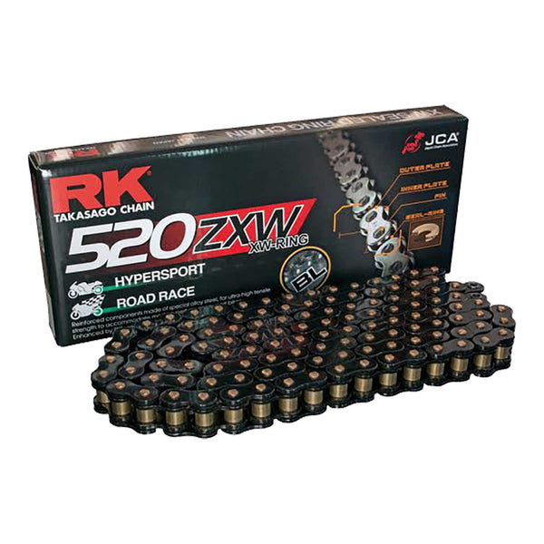 CHAIN RK BLK 520XZXW x 120 BLK XW-RING  - HYPERSPORTS