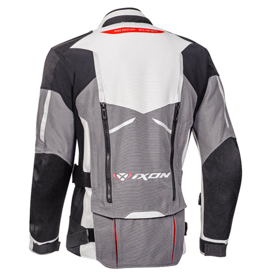 Ixon RAGNAR Black Grey Red Road Jacket Size 3XL