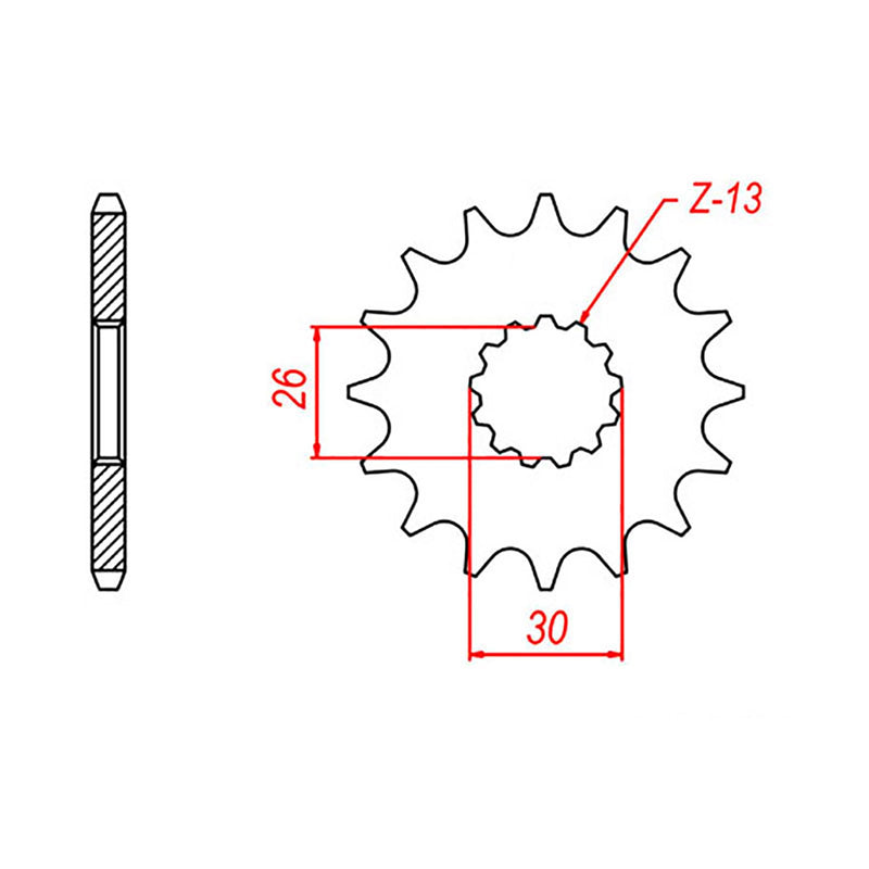 SPKT FRONT OE STEEL 1180 18T