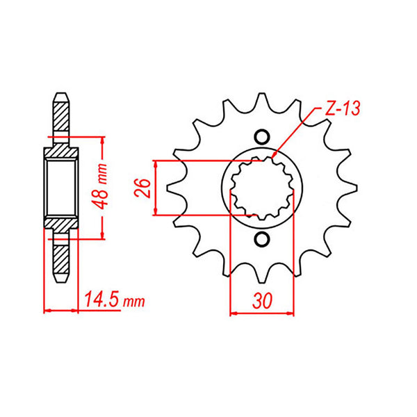 SPKT FRONT OE STEEL 339 18T #530