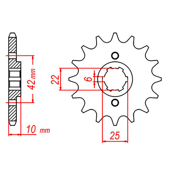 SPKT FRONT OE STEEL 306 15T #520