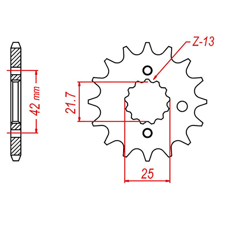 MTX Parts Spkt Front Oe Steel 513 18T