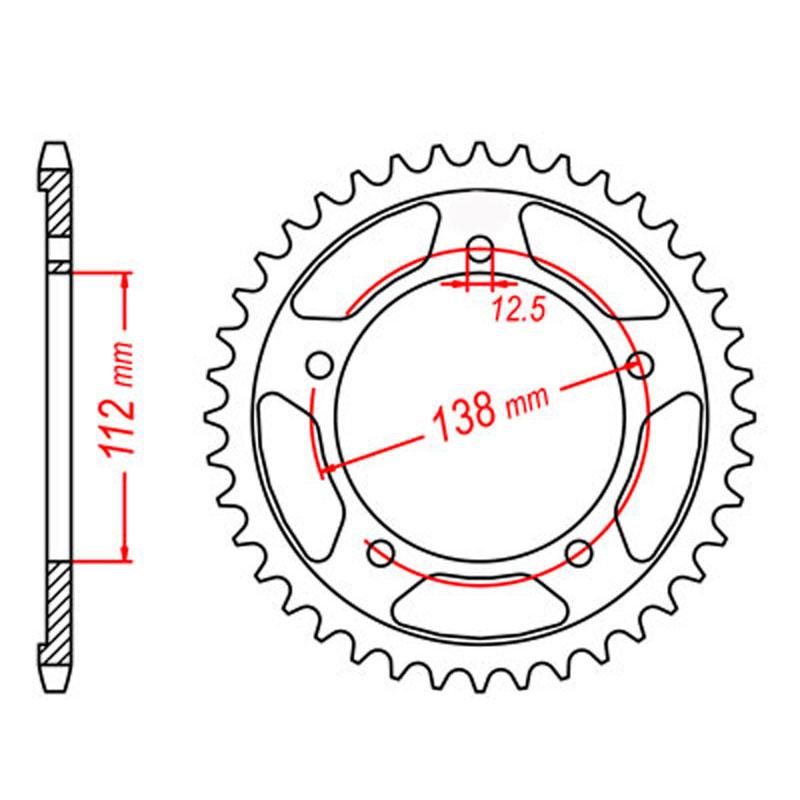 SPKT REAR RK ALLOY 302 41T