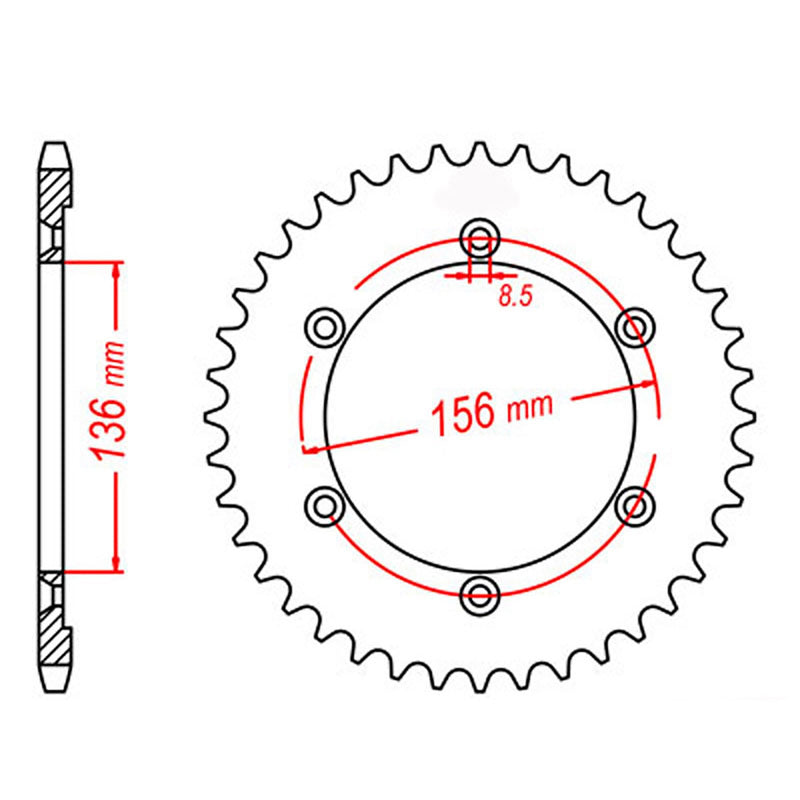 SPKT REAR OE STEEL 1791 41T