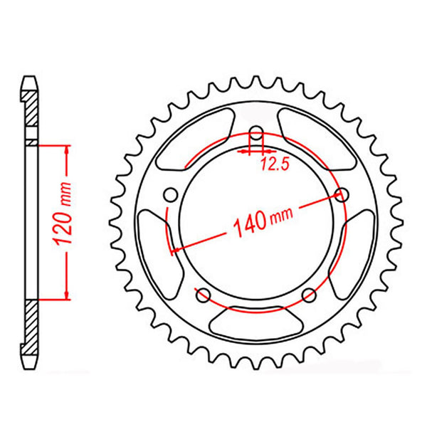 SPKT REAR OE STEEL 1797 41T #530