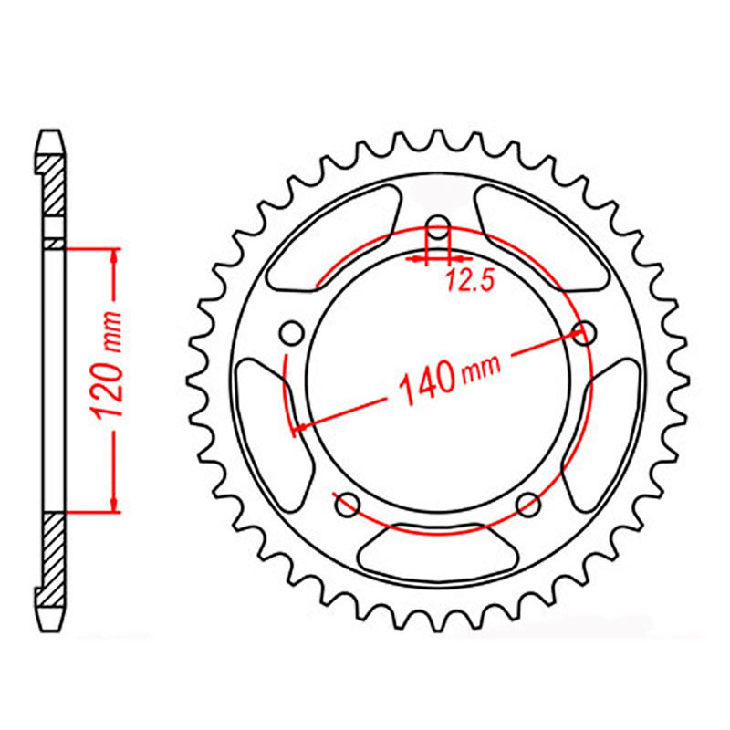 SPKT REAR OE STEEL 1797 41T