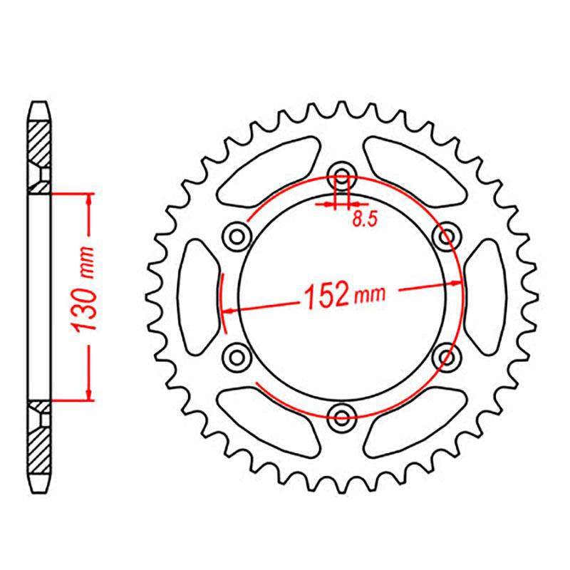 SPKT REAR ALLOY 706 48T