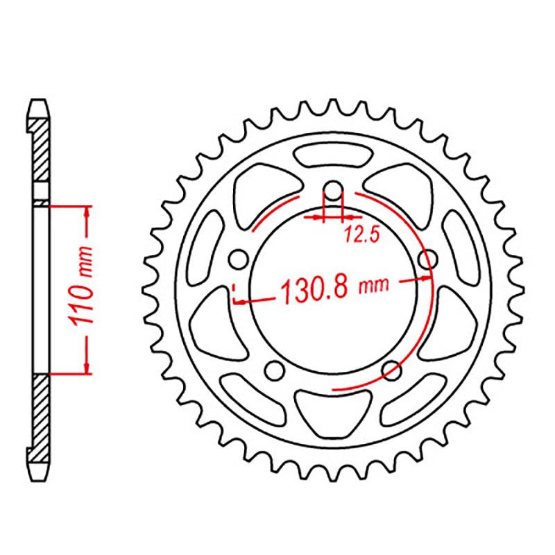 SPKT REAR OE STEEL C45 007