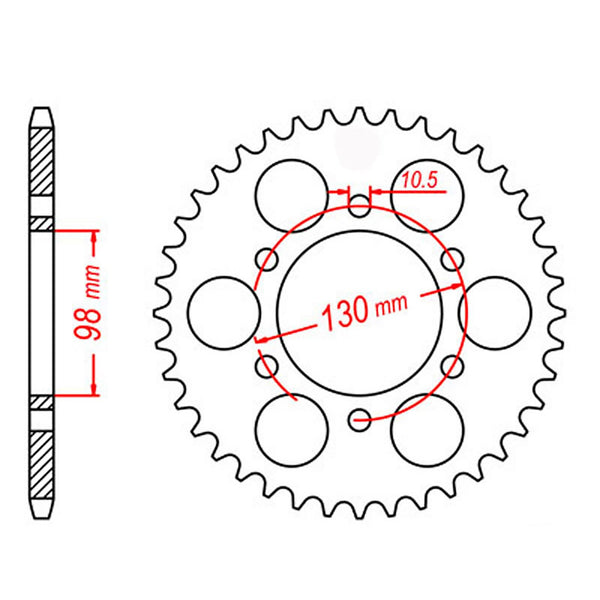 SPKT REAR OE STEEL 483 35T #630