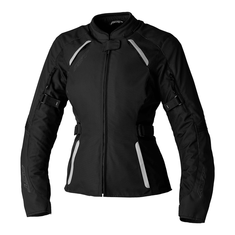 RST Ladies CE Textile Motorcycle Jacket Black Size 10