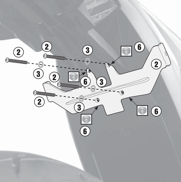 Givi Kit To Fit TE3119/TST3110 Without Fz Rack GSXS1000 /GSXS1000F '15-