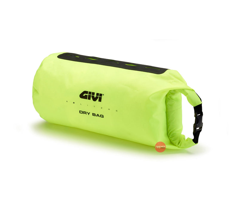 Givi Cylindrical Bag Roll Top Waterproof 18LT Fluro Yellow T520