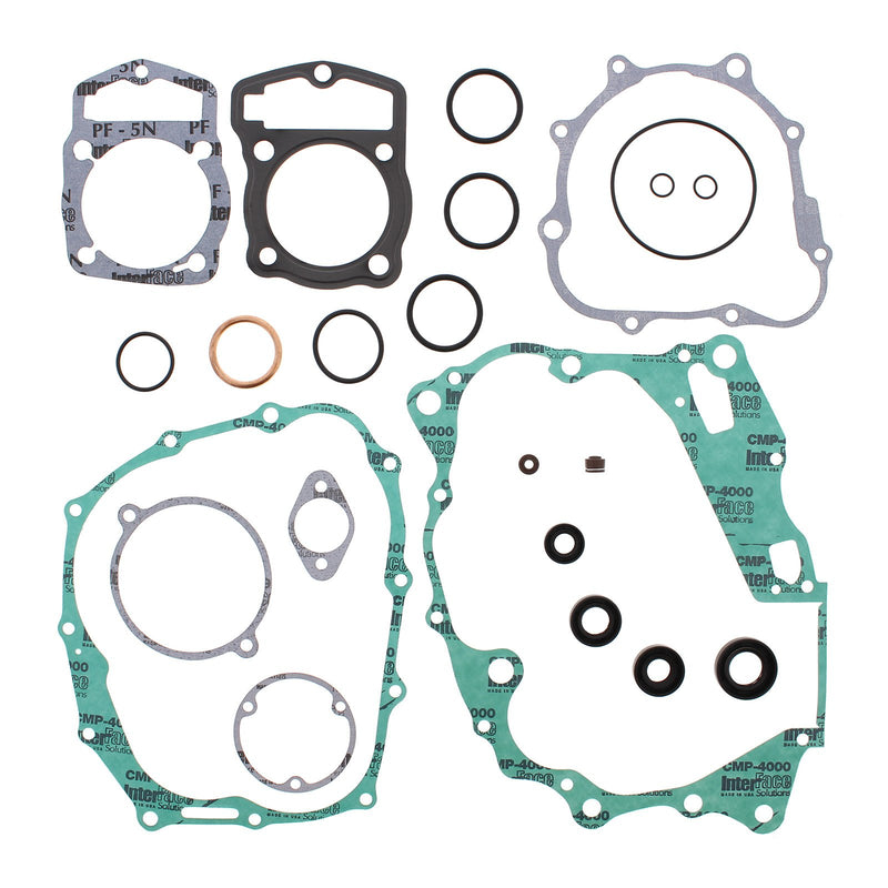 VERTEX COMPLETE GASKET SET W/ OIL SEALS HON CTX200 02-11