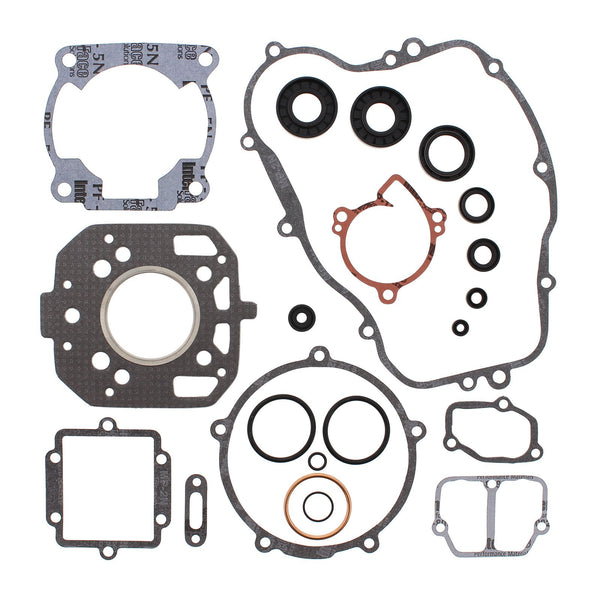 VERTEX COMPLETE GASKET SET W/ OIL SEALS KAW KX125 87