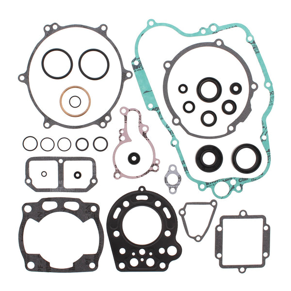 VERTEX COMPLETE GASKET SET W/ OIL SEALS KAW KX125 90-91