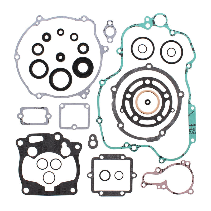 VERTEX COMPLETE GASKET SET W/ OIL SEALS KAW KX125 95-97