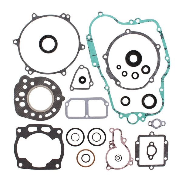 VERTEX COMPLETE GASKET SET W/ OIL SEALS KAW KX125 88