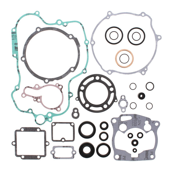 VERTEX COMPLETE GASKET SET W/ OIL SEALS KAW KX125 94