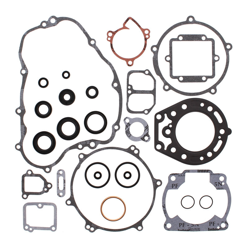 VERTEX COMPLETE GASKET SET W/ OIL SEALS KAW KDX200 95-06